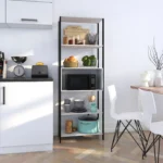 Estante - Montreal, Estilo Industrial, 6 Niveles y Estructura Metálica – Color Blanco